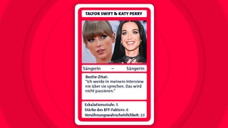Was ist passiert? Waren befreundet, Katy Perry soll Swift Tänzerinnen gestohlen haben. Spekulationen, dass der Song Bad Blood über Taylor Swift ist. Haben sich inzwischen wieder vertragen. Richtig süß mit Geschenk. (Foto: dpa Bildfunk, picture alliance/dpa | Rolf Vennenbernd, icture alliance/dpa/imageSPACE via ZUMA Press Wire | Jeremy Smith) Was ist passiert? Waren befreundet, Katy Perry soll Swift Tänzerinnen gestohlen haben. Spekulationen, dass der Song Bad Blood über Taylor Swift ist. Haben sich inzwischen wieder vertragen. Richtig süß mit Geschenk.