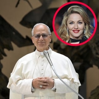 Papst Leo und Madonna sind weit entfernt verwandt.