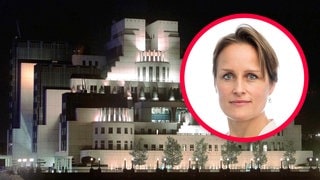 Neue MI6-Chefin Blaise Metreweli und die Zentrale des Geheimdienstes in Vauxhall Cross in Zentral-London.
