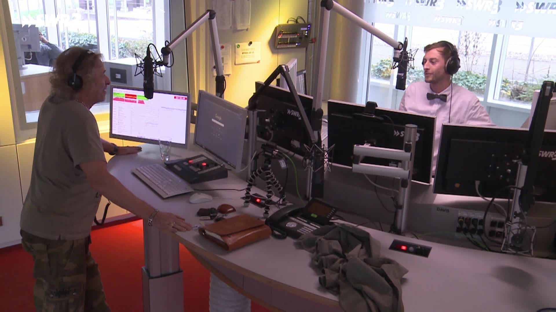 So war die erste Sendung bei SWR3 mit Constantin Zöller und Thomas Gottschalk (Foto: SWR3)