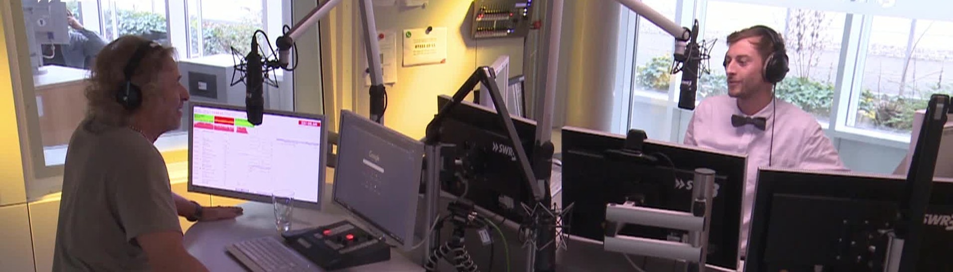 So war die erste Sendung bei SWR3 mit Constantin Zöller und Thomas Gottschalk (Foto: SWR3)