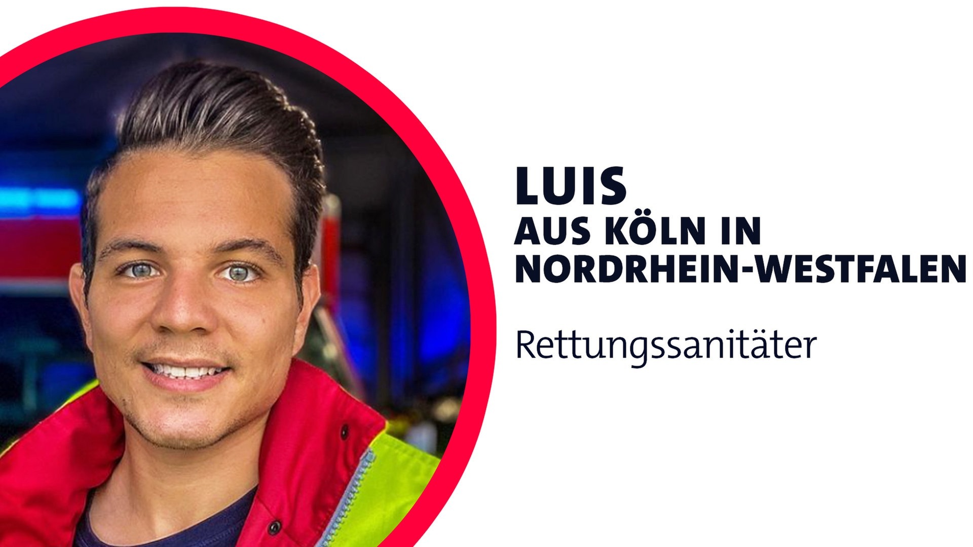Foto: SWR3, privat Luis aus Köln ist Rettungssanitäter (Foto: SWR3, privat)