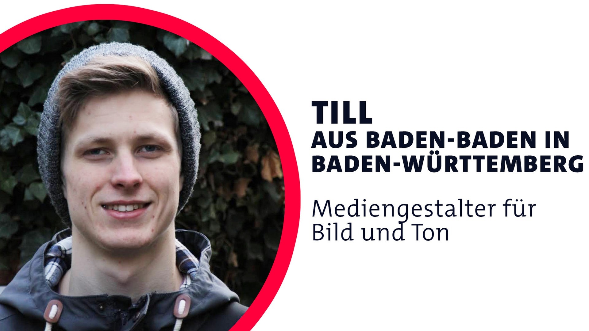 Foto: SWR3, Clara-Frederike Gallus Till aus Baden-Württemberg ist Mediengestalter für Bild und Ton (Foto: SWR3, Clara-Frederike Gallus)