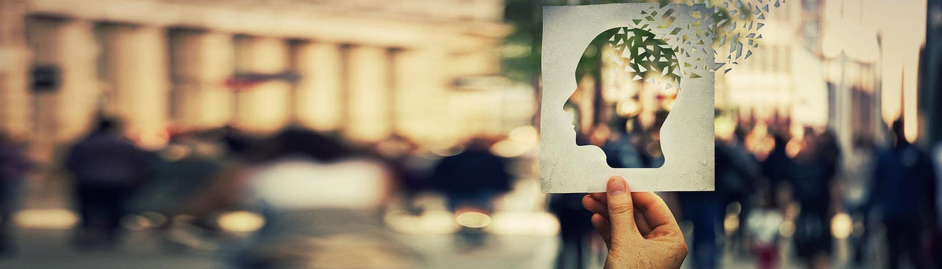 Demenz-Symbolbild: Das Profil eines Schädels ausgeschnitten in einem Papier (Foto: Adobe Stock, 1STunningART)
