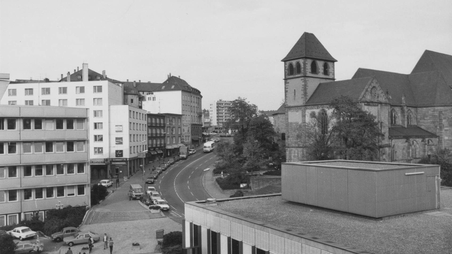 Die Stadt Pforzheim – vor und nach dem Luftangriff 1945. (Foto: Stadtarchiv Pforzheim – Instutut für Stadtgeschichte|S1-08-S-027-V-027|Fotograf: Jürgen Wiesenfarth)