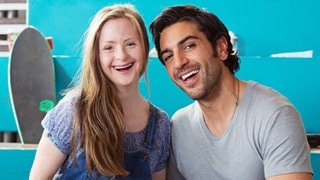 Das Model Tamara Röske mit Schauspieler Elyas M'Barek