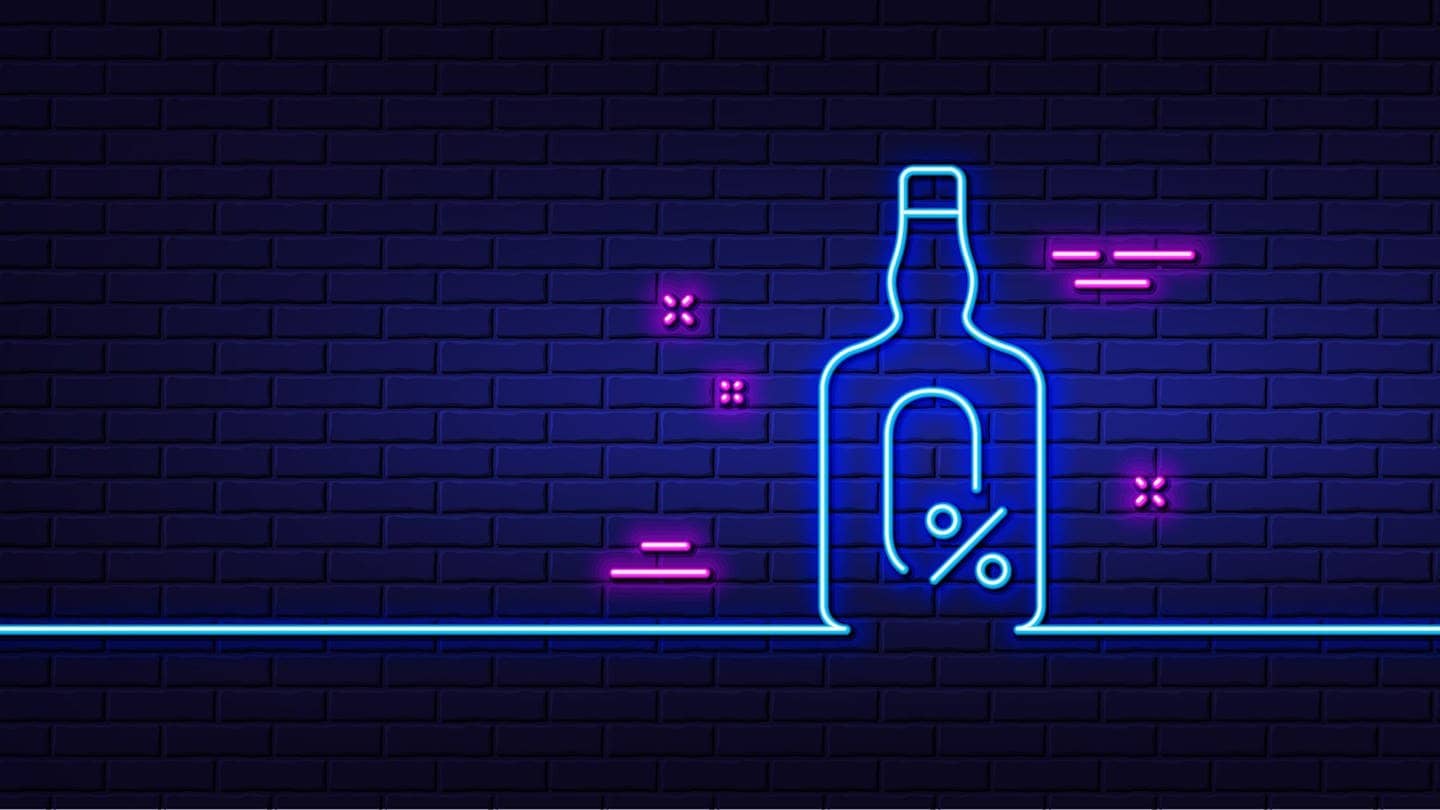 Neon-Leuchte alkoholfreie Flasche: Was bringt der Dry January?