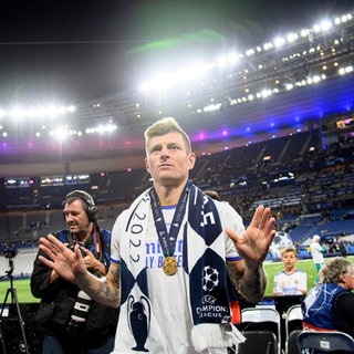 Toni Kross beim. Fussball Champions League Finale 2022.