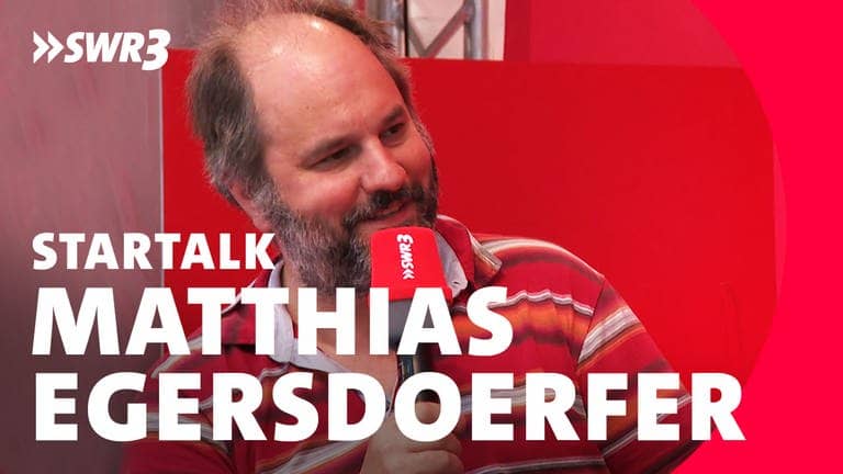 Matthias Egersdörfer im Interview mit Volker Janitz (Foto: SWR, SWR3)