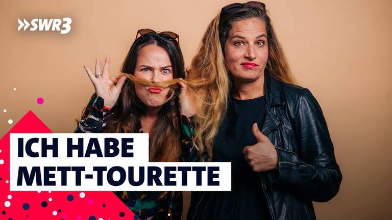 Comedy-Duo Suchtpotenzial mit Überschrift „Ich habe Mett-Tourette“ (Foto: SWR3)