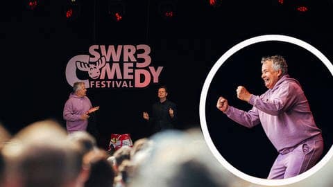 Wirby und Zeus bei ihrer Show beim SWR3 Comedy Festival 2024 in Bad Dürkheim (Foto: SWR3, Adrian Walter)