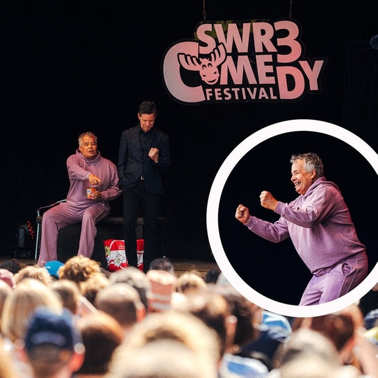 Wirby und Zeus bei ihrer Show beim SWR3 Comedy Festival 2024 in Bad Dürkheim