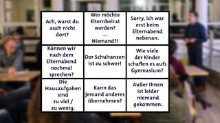 SWR3-Bullshit-Bingo für den Elternabend und alle Eltern, die ein Kind oder Kinder in der Schule haben (Foto: IMAGO, Funke Foto Services) SWR3-Bullshit-Bingo für den Elternabend und alle Eltern, die ein Kind oder Kinder in der Schule haben