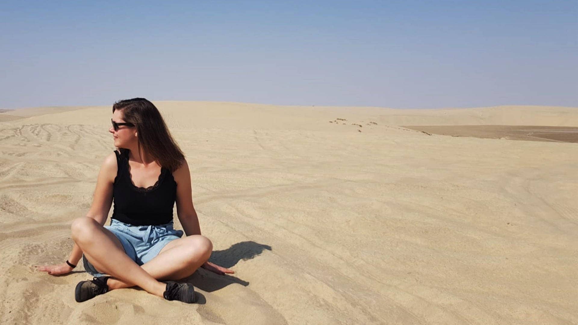 ...gleich danach: Sandkörner zählen in der Wüste ;) (Foto: Lea Bischoff)