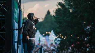 Sido reißt den Berg ab (Foto: Niko Neithardt / SWR3.de) Sido reißt den Berg ab
