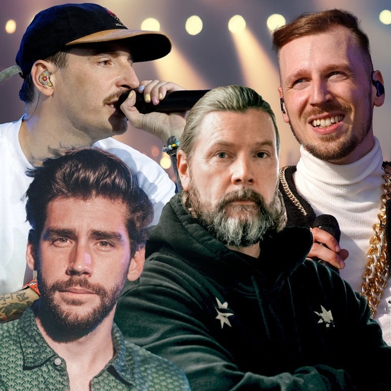 Casper, Alvaro Soler, Rea Garvey und Alligatoah (Foto: picture-alliance / Reportdienste, SWR, SWR3 / Niko Neithardt | Geisler-Fotopress / Jean MW | Panama Pictures / Christoph Hardt)
