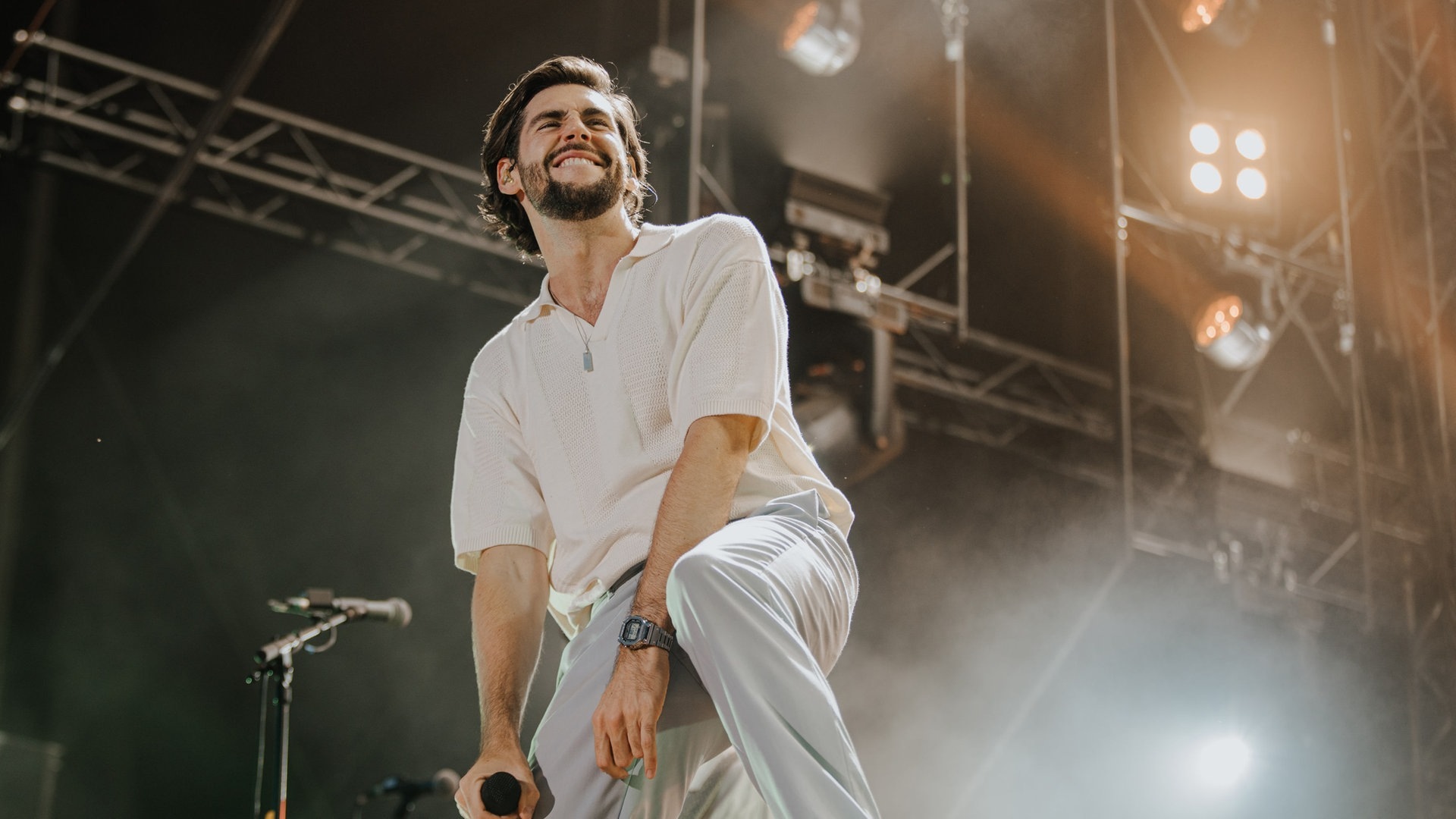 Alvaro Soler ist bei Das Fest 2023 am Sonntagabend aufgetreten (Foto: SWR3, Ronny Zimmermann)