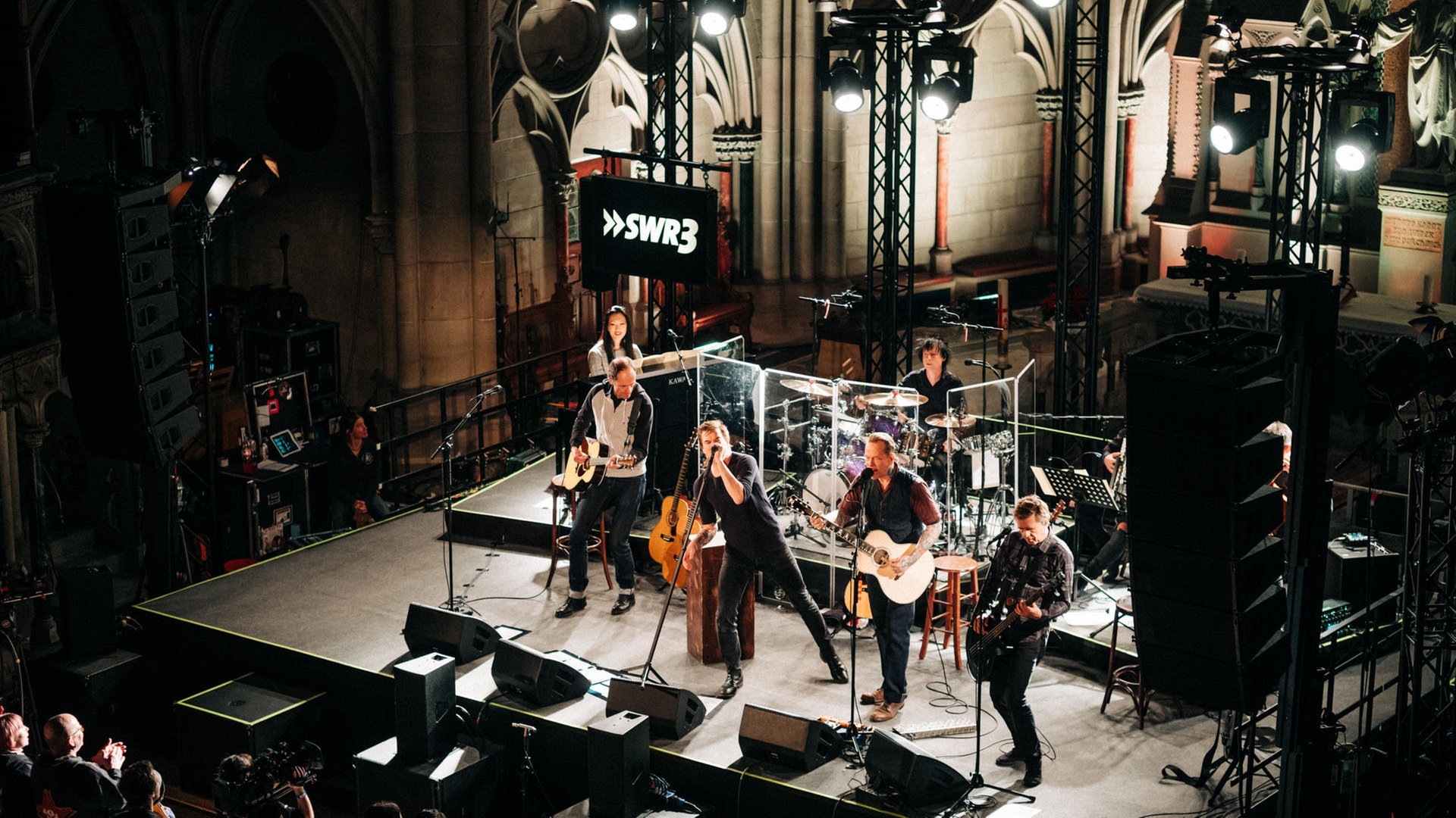 Foto: SWR3 Die Toten Hosen in der Gedächtniskirche in Speyer (Foto: SWR3)