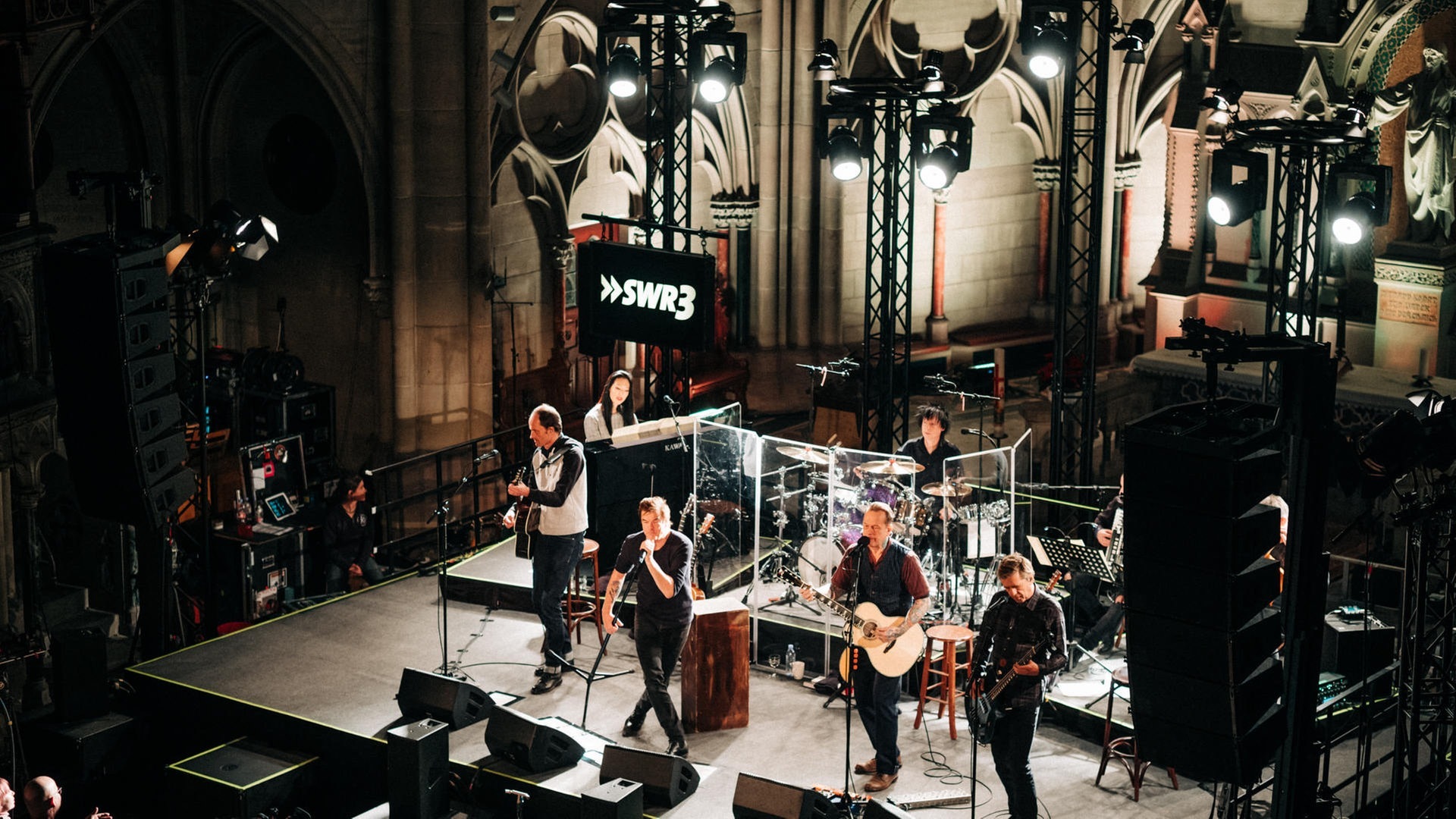 Foto: SWR3 Die Toten Hosen in der Gedächtniskirche in Speyer (Foto: SWR3)