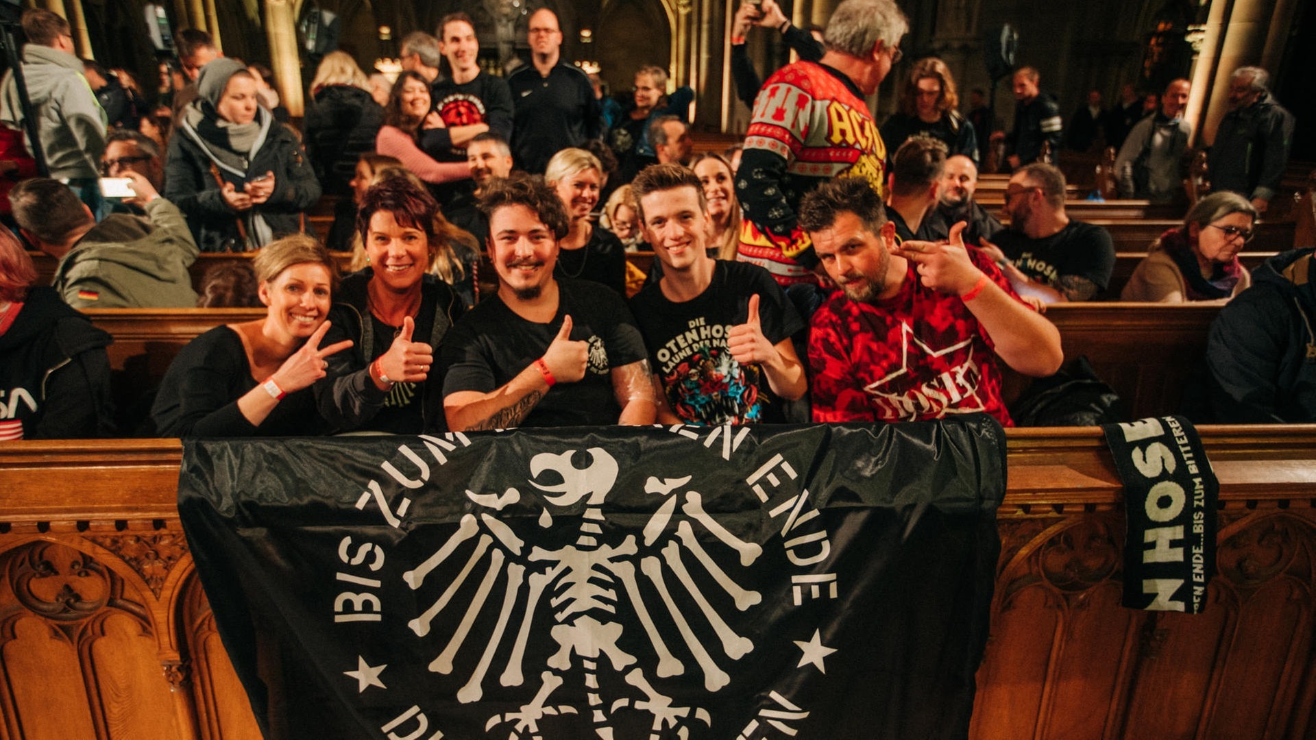 Foto: SWR3 Die Toten Hosen in der Gedächtniskirche in Speyer (Foto: SWR3)