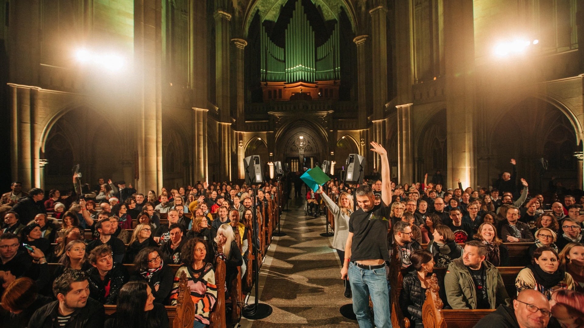 Foto: SWR3 Die Toten Hosen in der Gedächtniskirche in Speyer (Foto: SWR3)