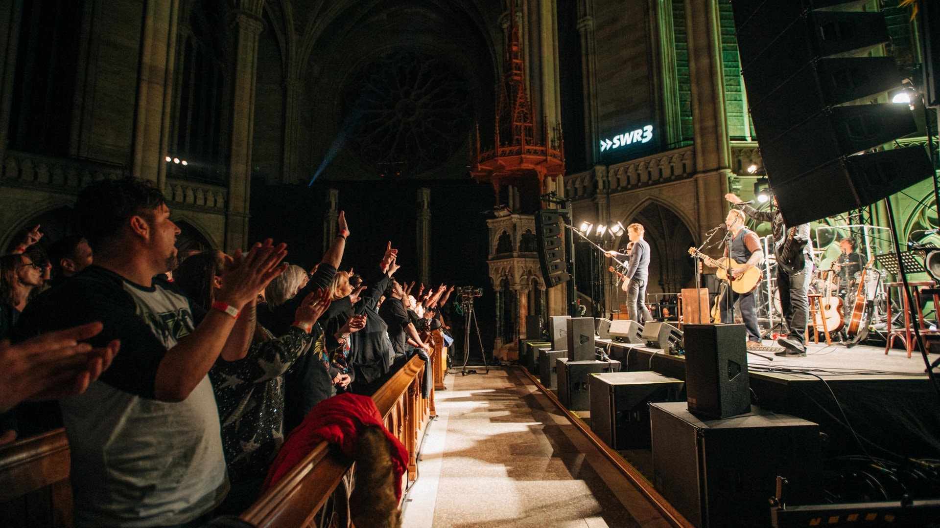 Foto: SWR3 Die Toten Hosen in der Gedächtniskirche in Speyer (Foto: SWR3)