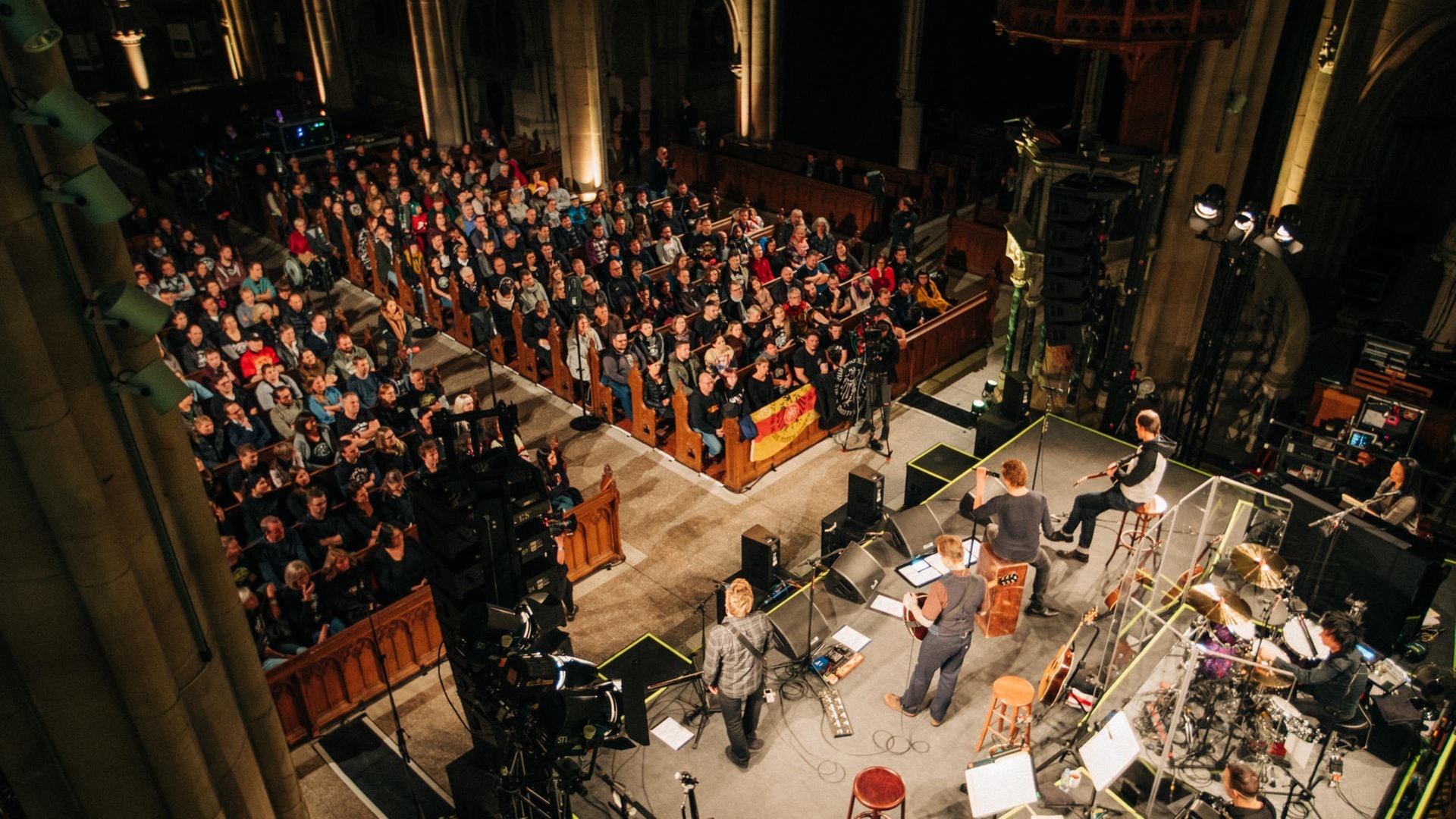 Foto: SWR3 Die Toten Hosen in der Gedächtniskirche in Speyer (Foto: SWR3)