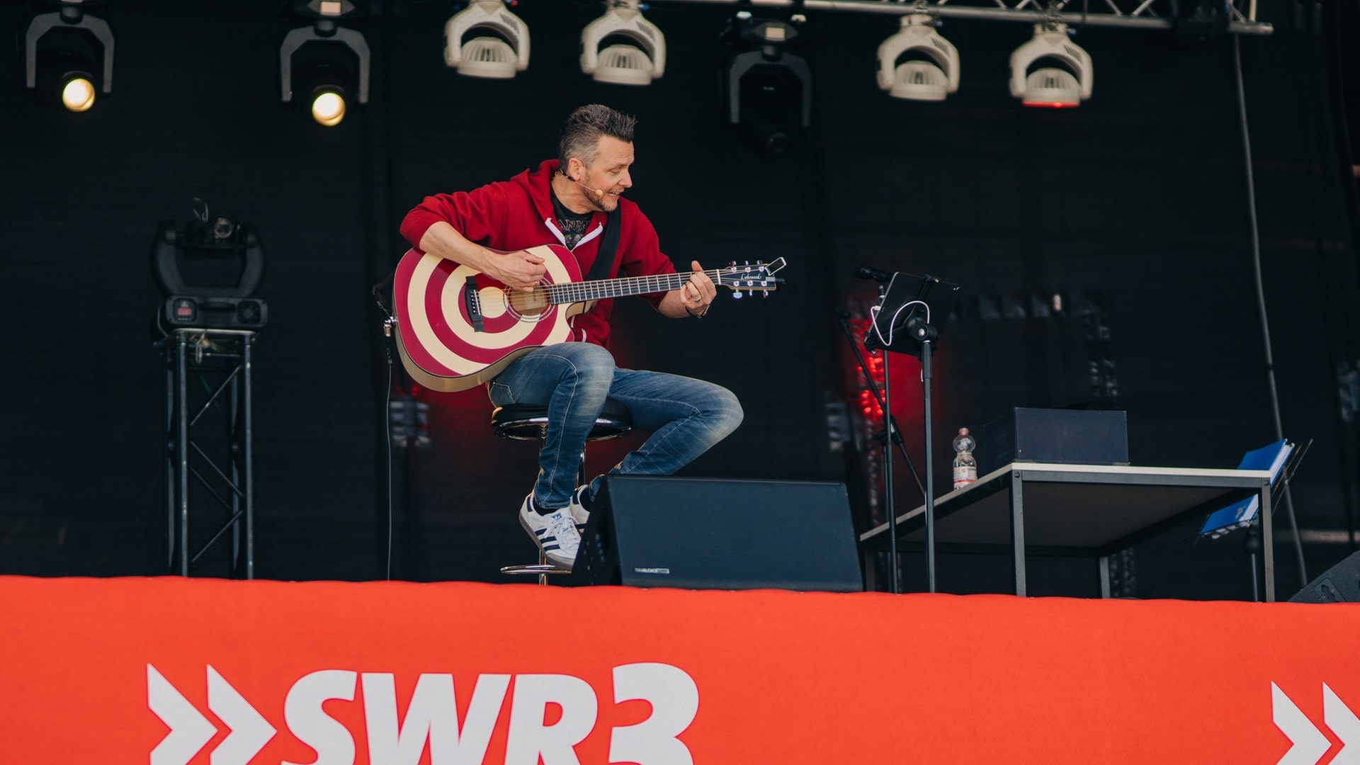 Foto: SWR3 Tobias Mann im Autokino Mainz (Foto: SWR3)