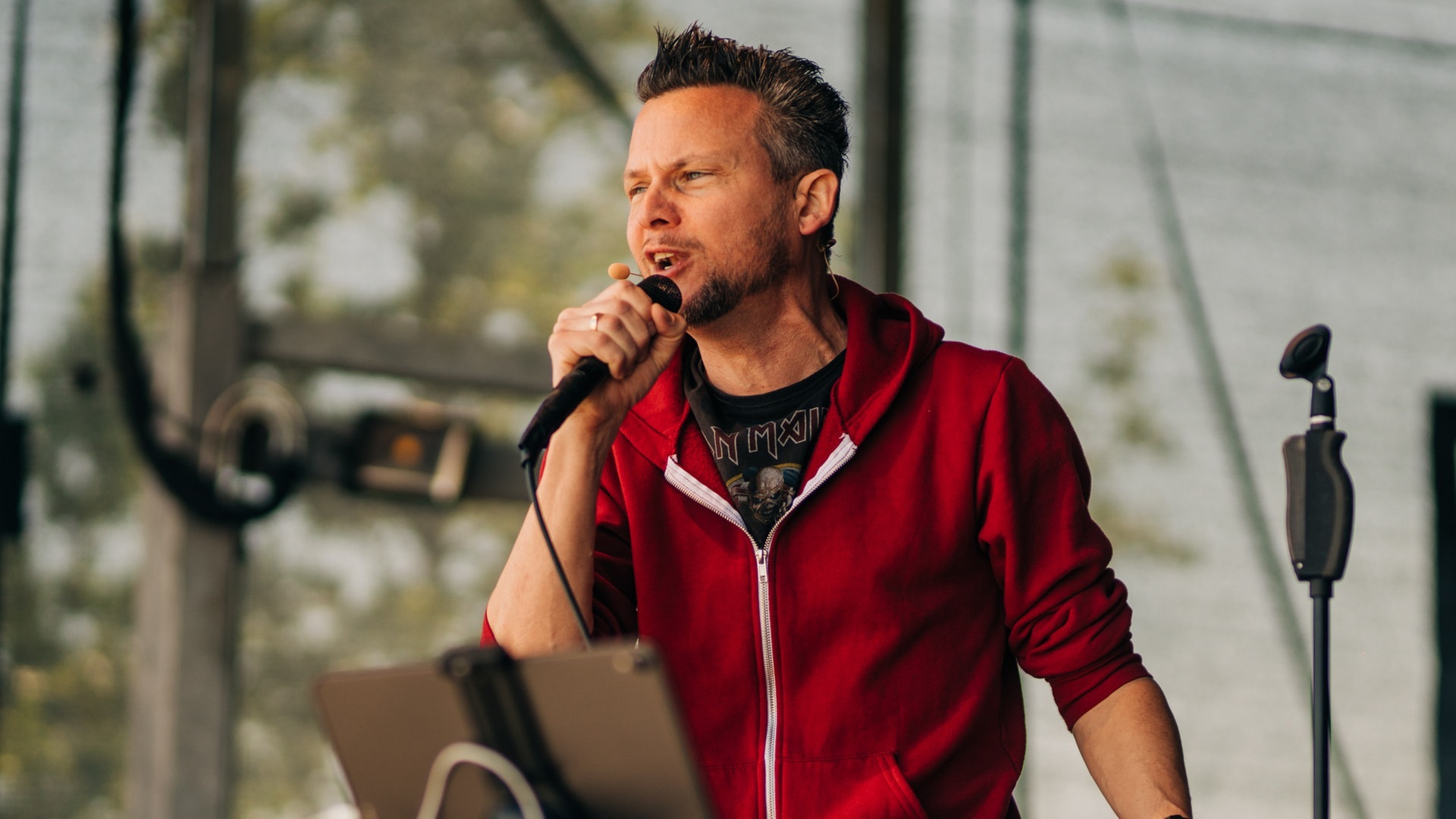 Foto: SWR3 Tobias Mann im Autokino Mainz (Foto: SWR3)