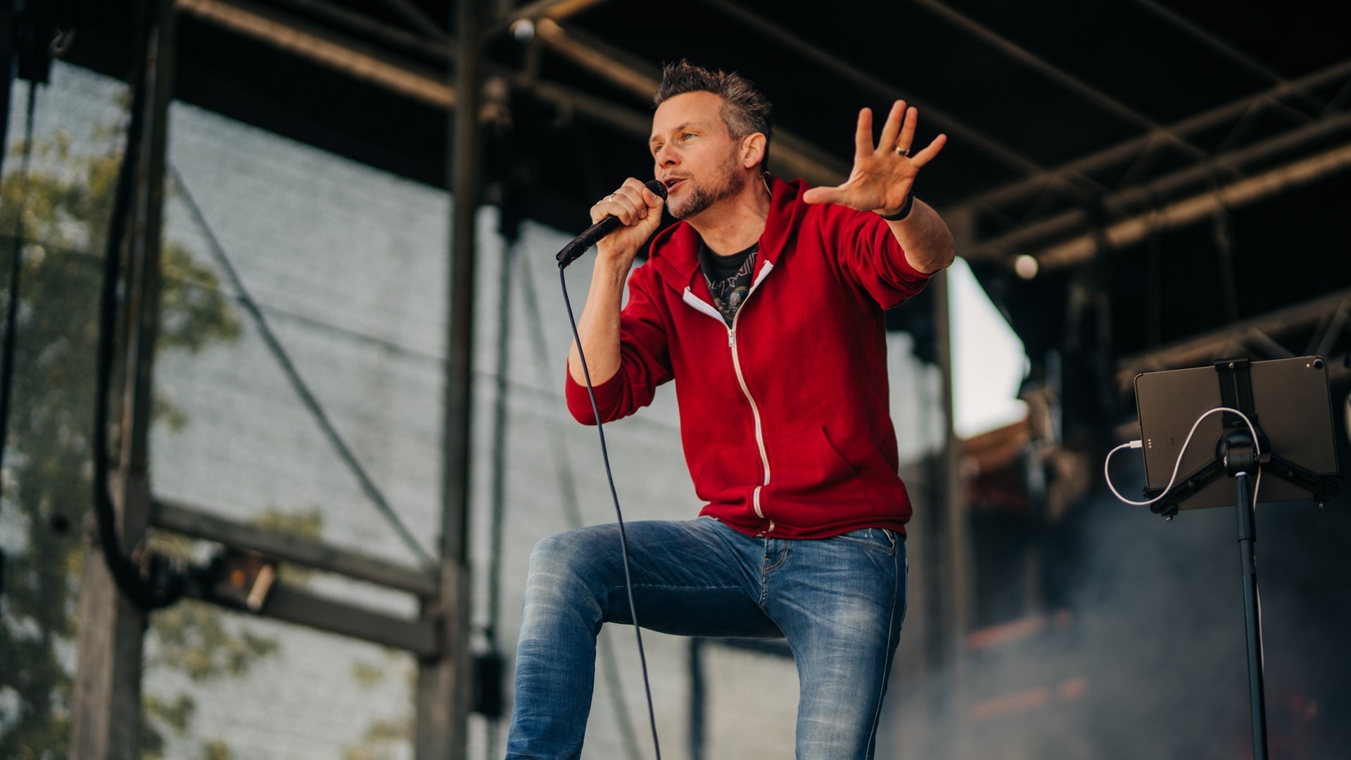 Foto: SWR3 Tobias Mann im Autokino Mainz (Foto: SWR3)