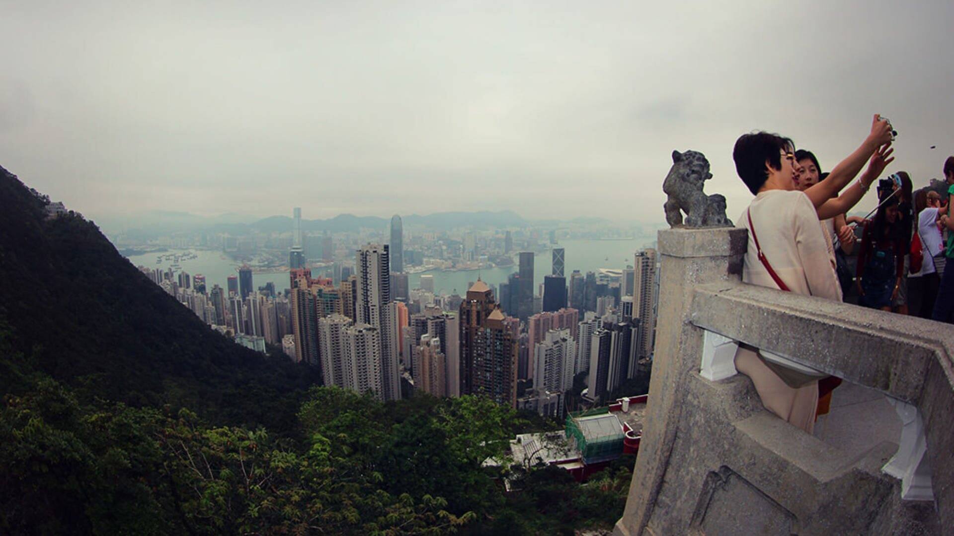 Hongkong: eine Weltmetropole im Fischauge (Foto: SWR3)