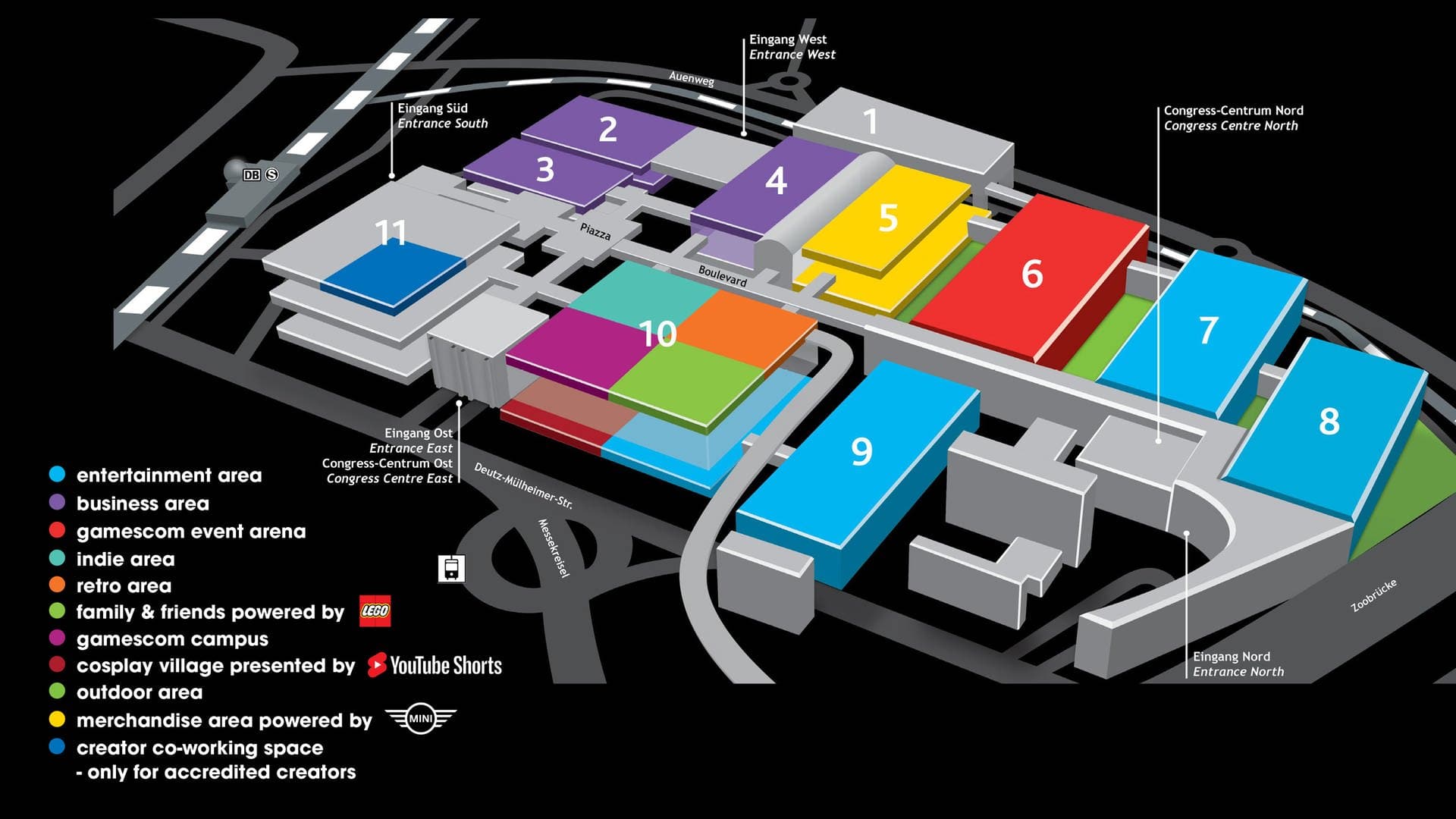 Lageplan der Gamecom 2022  (Foto: Gamescom 2022)