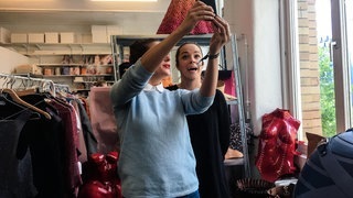 Im Atelier von Marina Hoermanseder (Foto: SWR3) Im Atelier von Marina Hoermanseder