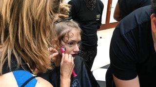 Backstage vor der Fashionweek Show von Anja Gockel (Foto: SWR3) Backstage vor der Fashionweek Show von Anja Gockel