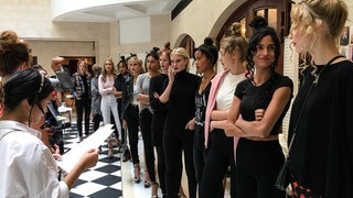 Backstage vor der Fashionweek Show von Anja Gockel (Foto: SWR3) Backstage vor der Fashionweek Show von Anja Gockel