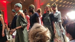 Backstage vor der Fashionweek Show von Anja Gockel (Foto: SWR3) Backstage vor der Fashionweek Show von Anja Gockel