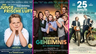 „Der Junge muss an die frische Luft“, „Das perfekte Geheimnis“ und „25kmh“ sind in der Kategorie „Film National“ für einen Bambi nominiert. (Foto: Warner Bros., Constantin Film, Sony Pictures Entertainment Deutschland GmbH) „Der Junge muss an die frische Luft“, „Das perfekte Geheimnis“ und „25kmh“ sind in der Kategorie „Film National“ für einen Bambi nominiert.