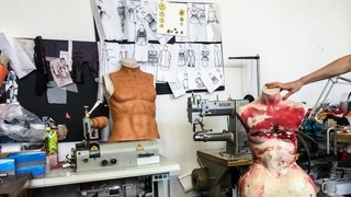 Im Atelier von Marina Hoermanseder (Foto: SWR3) Im Atelier von Marina Hoermanseder