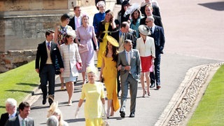 Gäste bei der royalen Hochzeit von Harry und Meghan (Foto: dpa/picture-alliance) Gäste bei der royalen Hochzeit von Harry und Meghan