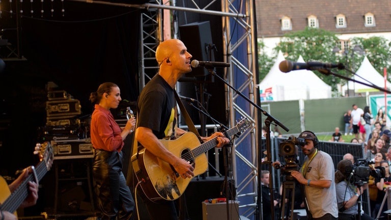 Milow tritt beim SWR3 Open Air in Mainz auf. (Foto: SWR3)