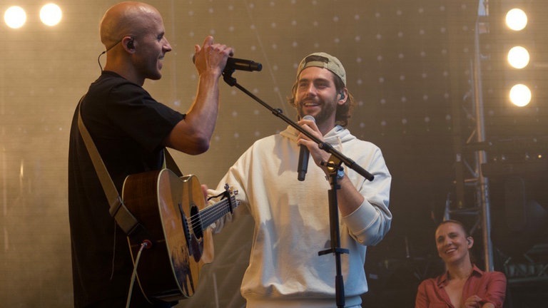 Milow tritt beim SWR3 Open Air in Mainz auf. (Foto: SWR3)