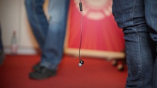 Der Bauchnabel eines Radiomannes. (Foto: SWR3) Der Bauchnabel eines Radiomannes.