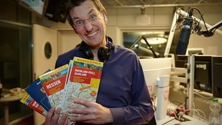Mit der Kraft der Landkarten könnte das Spiel klappen. (Foto: SWR3) Mit der Kraft der Landkarten könnte das Spiel klappen.
