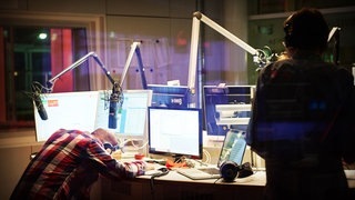 Hoecker beim Radio-Duell 2013 (Foto: SWR3) Hoecker beim Radio-Duell 2013