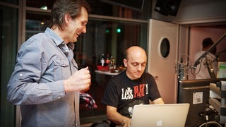 Hoecker beim Radio-Duell 2013 (Foto: SWR3) Hoecker beim Radio-Duell 2013