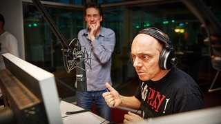 Hoecker beim Radio-Duell 2013 (Foto: SWR3) Hoecker beim Radio-Duell 2013