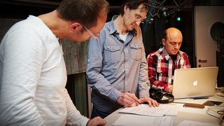 Hoecker beim Radio-Duell 2013 (Foto: SWR3) Hoecker beim Radio-Duell 2013
