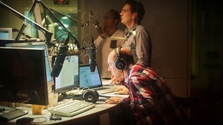 Hoecker beim Radio-Duell 2013 (Foto: SWR3) Hoecker beim Radio-Duell 2013