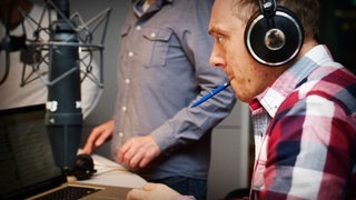 Hoecker beim Radio-Duell 2013 (Foto: SWR3) Hoecker beim Radio-Duell 2013