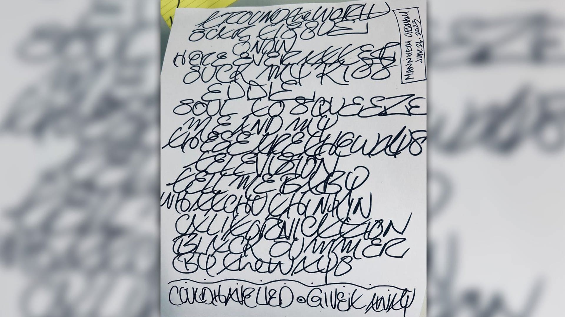 Die Setlist des Red Hot Chili Peppers Konzertes in Mannheim 2023 (Foto: SWR3)